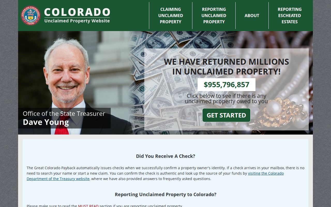 Thornton residents directory Colorado unclaimed property search shell